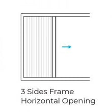 Load image into Gallery viewer, Standard Track Pleated System 3 sided frame (Slide Sideways)
